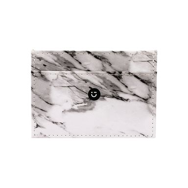 Tarjetero serie black white marmoleado blanco -  Miniso