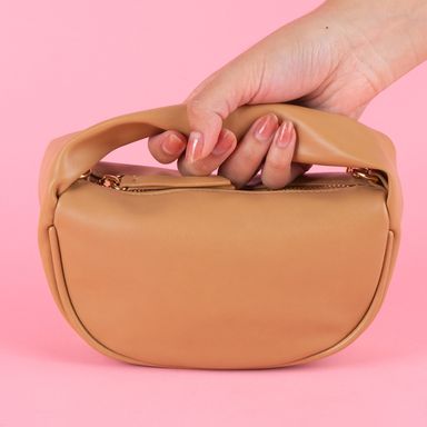 Bolso crossbody de moda miniso media luna khaki -  Miniso