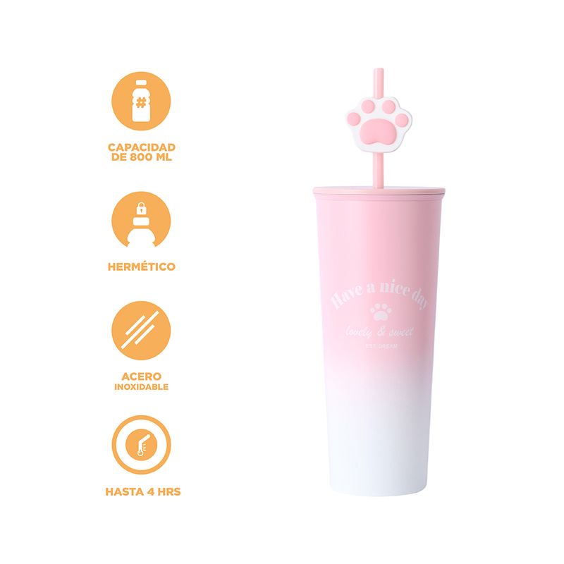 Vaso-de-acero-inoxidable-paw-paw-collection-con-sorbete-800-ml-rosa-Paw-Paw-4-20062