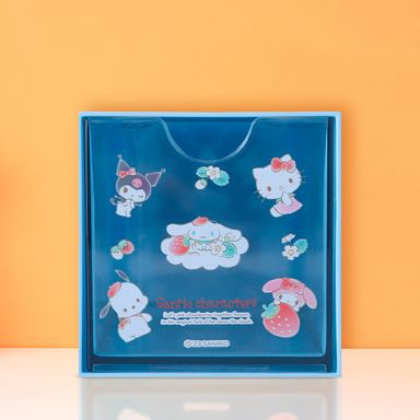 Organizador de plástico apilable de la colección strawberry sanrio S azul 16.5 x 7.6 x 7.6cm -  Sanrio