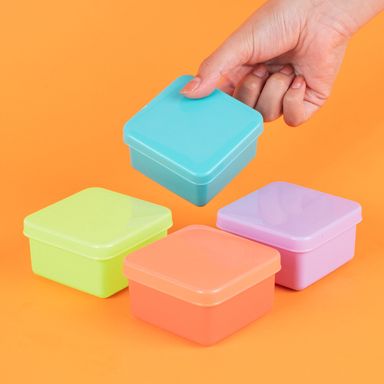 Contenedor para alimentos recipientes coloridos pequeños 160 ml 4 piezas -  Miniso