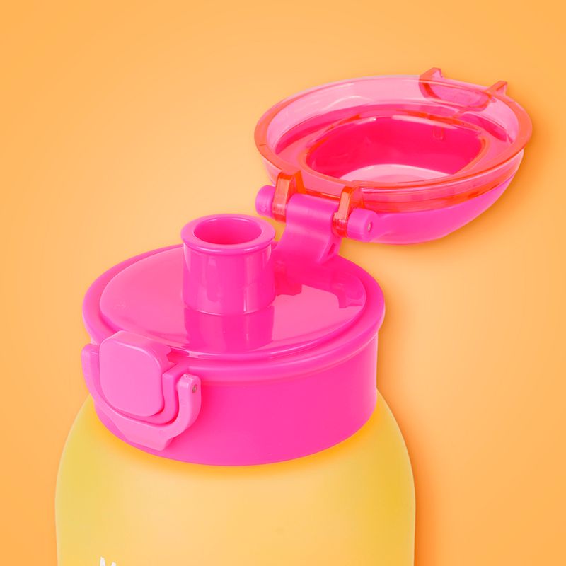 Tomatodo-de-pl-stico-de-la-serie-gradient-con-tapa-abatible-de-un-toque-1500-ml-amarillo-y-rosa-Miniso-3-18697