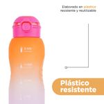 Tomatodo-de-pl-stico-de-la-serie-gradient-con-tapa-abatible-de-un-solo-toque-1500-ml-naranja-y-rosa-Miniso-6-18699