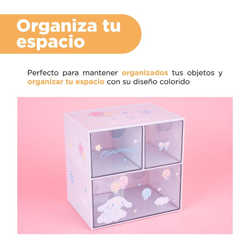 Organizador-de-pl-stico-de-3-cajones-personajes-de-sanrio-cinnamoroll-azul-Sanrio-5-20364