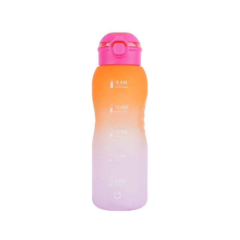 Tomatodo-de-pl-stico-de-la-serie-gradient-con-tapa-abatible-de-un-solo-toque-1500-ml-naranja-y-rosa-Miniso-1-18699