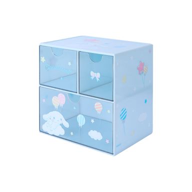 Organizador de plástico de 3 cajones personajes de sanrio cinnamoroll azul -  Sanrio