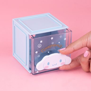Organizador de plástico cubo de almacenamiento de personajes de sanrio cinnamoroll azul -  Sanrio