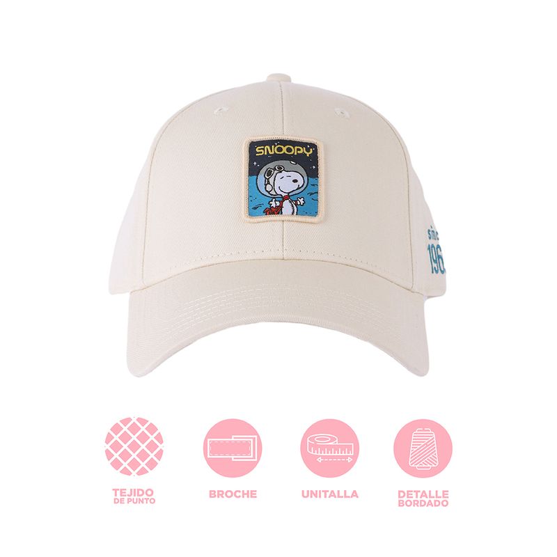 Gorra-de-be-sbol-snoopy-serie-little-space-explorer-beige-Snoopy-3-21011