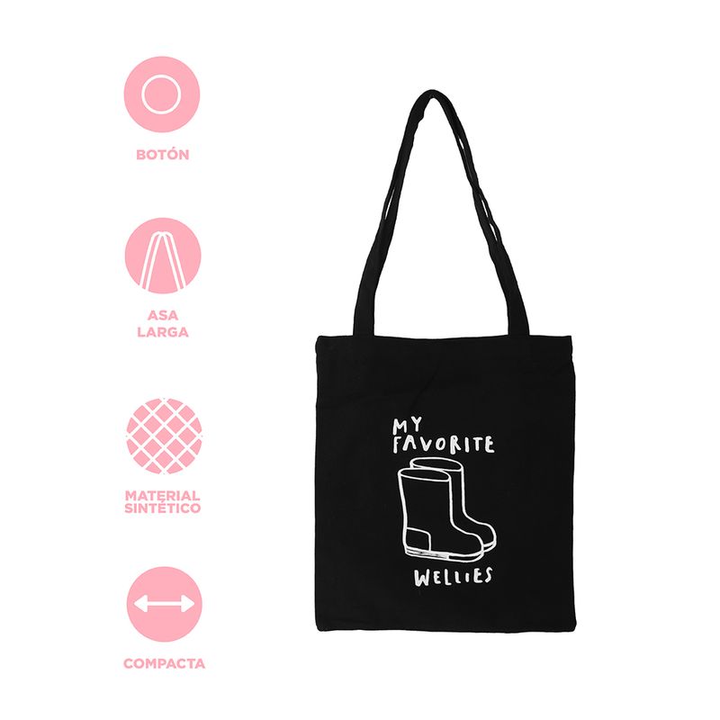 Bolso-de-compras-miniso-serie-black-white-botas-de-lluvia-negro-Miniso-3-21074