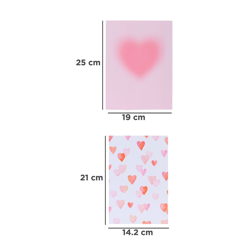 Cuaderno-A5-y-B5-de-32-hojas-coraz-n-19cm-serie-pink-romance-Miniso-6-21079