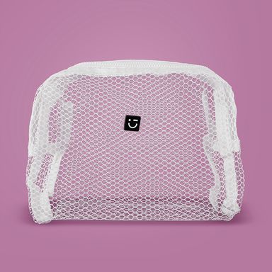Set de cosmetiqueras red serie black & white blanco 3 pzas -  Miniso