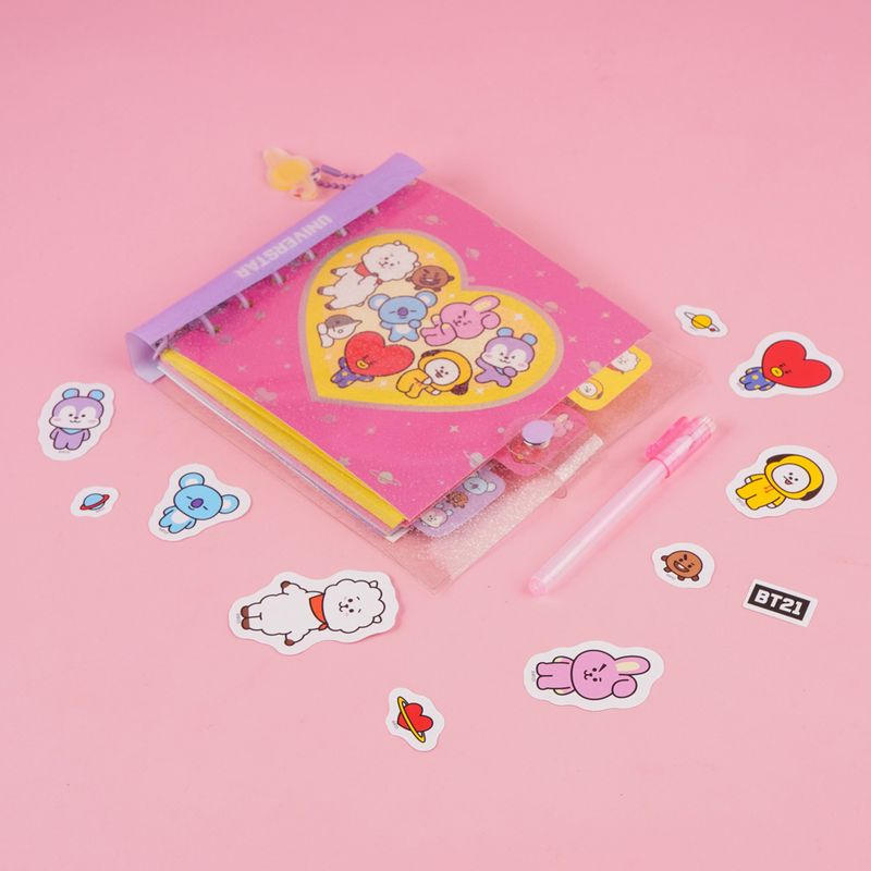 Set-libro-rosa-de-80-hojas-con-alambre-lapicero-de-gel-stickers-serie-bt21-BT21-3-20535
