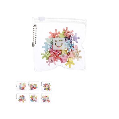 Paquete de mini pinzas para cabello diseños tiernos miniso 20 pzas mix de colores -  Miniso