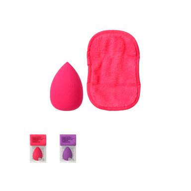 Esponja para maquillaje skin friendly con tela removedora de maquillaje - Miniso