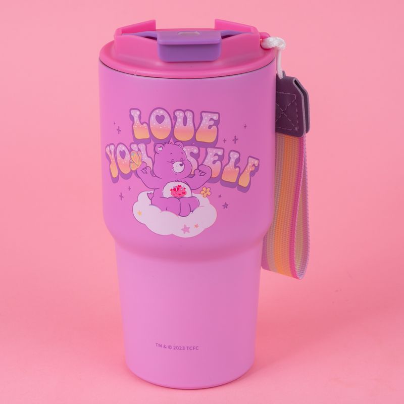 Vaso-de-acero-inoxidable-con-correa-colecci-n-care-bears-500-ml-rosa-Care-Bears-7-21243