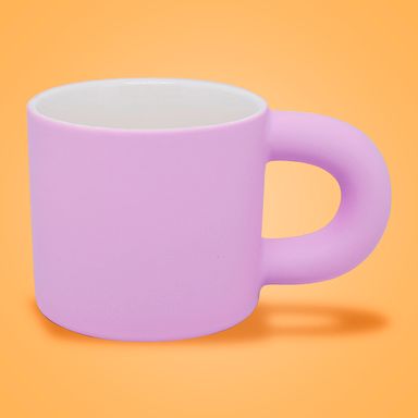 Taza de cerámica de color solido con asa grande 290 ml púrpura -  Miniso