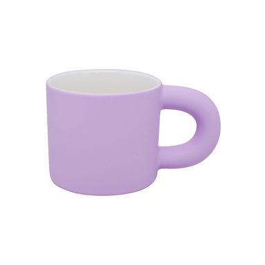 Taza de cerámica de color solido con asa grande 290 ml púrpura -  Miniso