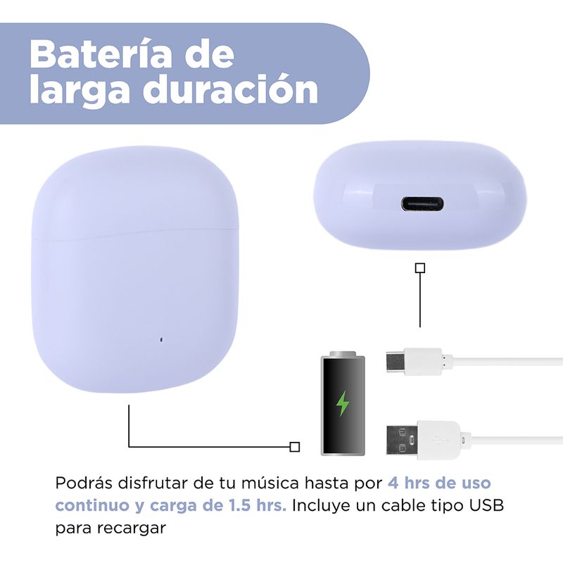 Aud-fonos-inal-mbricos-mini-matte-modelo-k88-morado-miniso-Miniso-6-21148