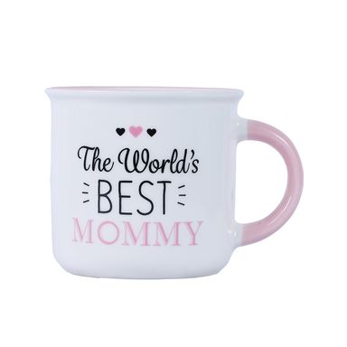 Taza de cerámica happy family mamá 390ml 9.8x7.3x8.8cm -  Miniso