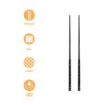 Palillos-de-mesa-de-acero-inoxidable-con-lunares-2-0-negro-Miniso-3-21202