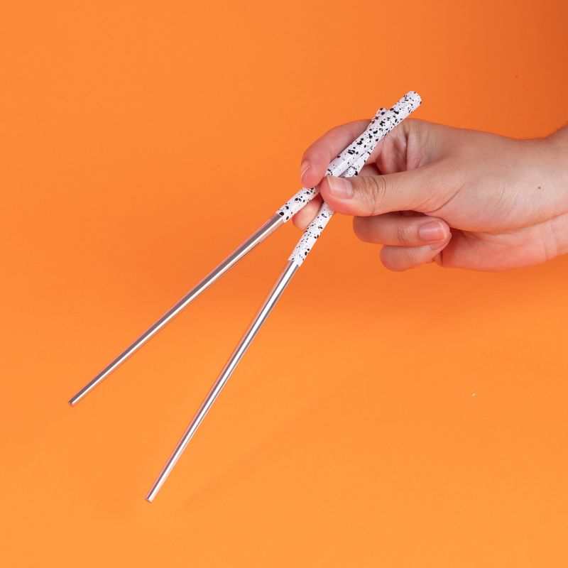 Palillos-de-mesa-de-acero-inoxidable-con-lunares-2-0-blanco-Miniso-2-21203