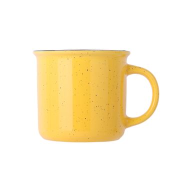 Taza con puntos negros 390 ml amarillo -  Miniso