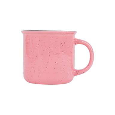 Taza con puntos negros 390 ml rosa -  Miniso