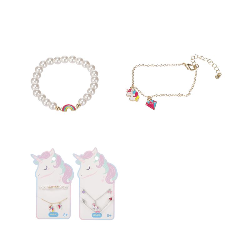 Set-de-pulseras-infantiles-miniso-unicornios-y-diamantes-2-pzas-Miniso-1-17719