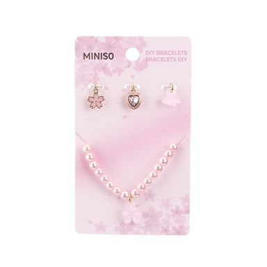 Set de pulseras miniso serie sakura bloomingh night rosa -  Miniso