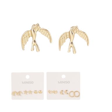 Set de aretes miniso serie moda náutico 3 pares -  Miniso