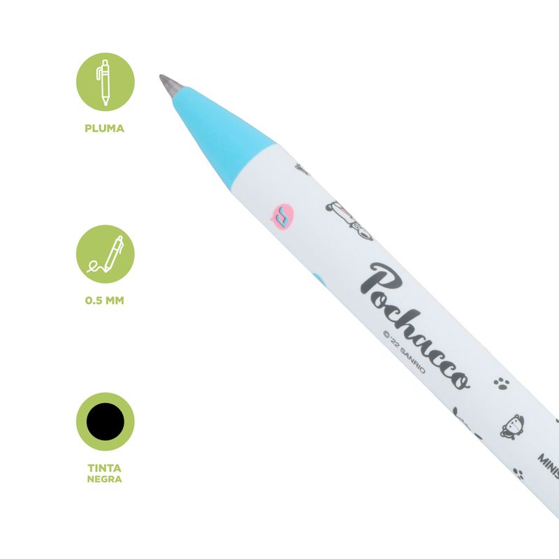 Lapicero-de-gel-para-sellos-pochacco-0-5-mm-negro-azul-serie-sanrio-Sanrio-3-20643