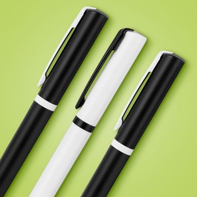 Lapicero de gel de plástico pack de 3 de 13.5cm serie black white -  Miniso