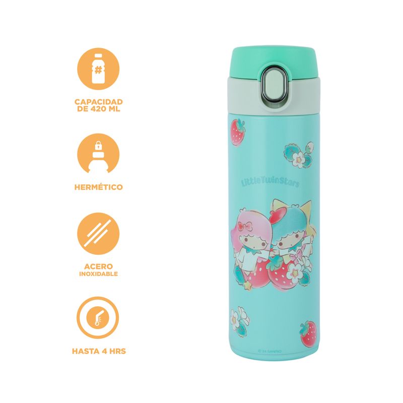 Termo-colecci-n-strawberry-personajes-sanrio-tapa-abatible-autom-tica-420-ml-little-twin-aqua-Sanrio-4-21130