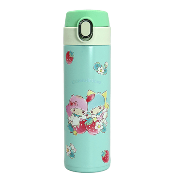 Tomatodo colección strawberry personajes sanrio tapa abatible automática 420 ml little twin aqua -  Sanrio