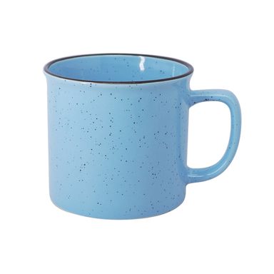 Taza con puntos negros 390 ml azul -  Miniso