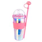 Vaso-de-pl-stico-de-doble-pared-serie-hologr-fica-con-sorbete-420-ml-rosa-Miniso-1-21344