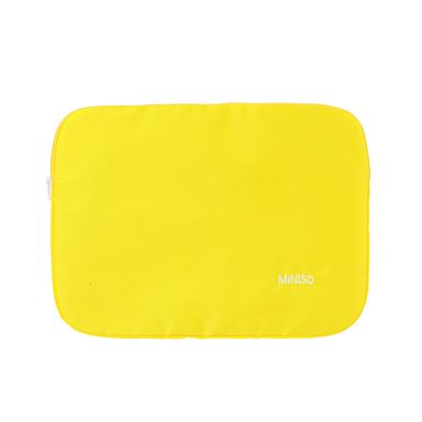 Funda para laptop miniso minimalista amarillo -  Miniso