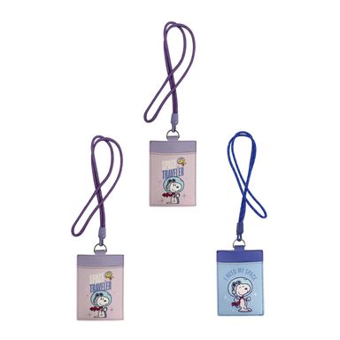Porta credencial con correa snoopy serie little space explorer modelos mixtos -  Snoopy