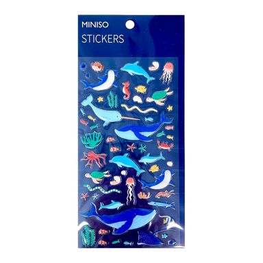 Stickers serie oceano 10x22cm serie miniso -  Miniso