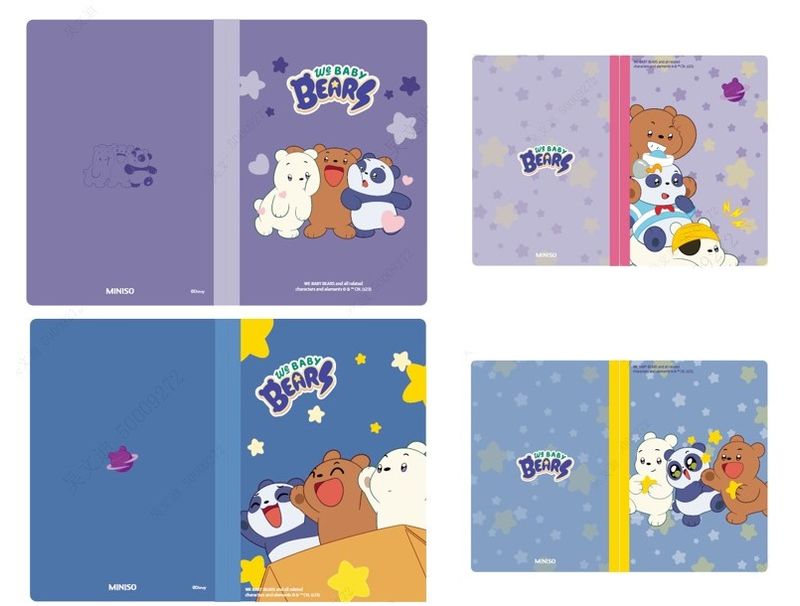 Libretas-y-cuadernos-a5-b5-set-2-modelos-surtidos-14-5cm-x-21cm-serie-wbb-baby-We-Bare-Bears-1-20052
