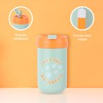 Termo-botella-aislada-serie-letters-con-tapa-abatible-400-ml-verde-Miniso-5-20956