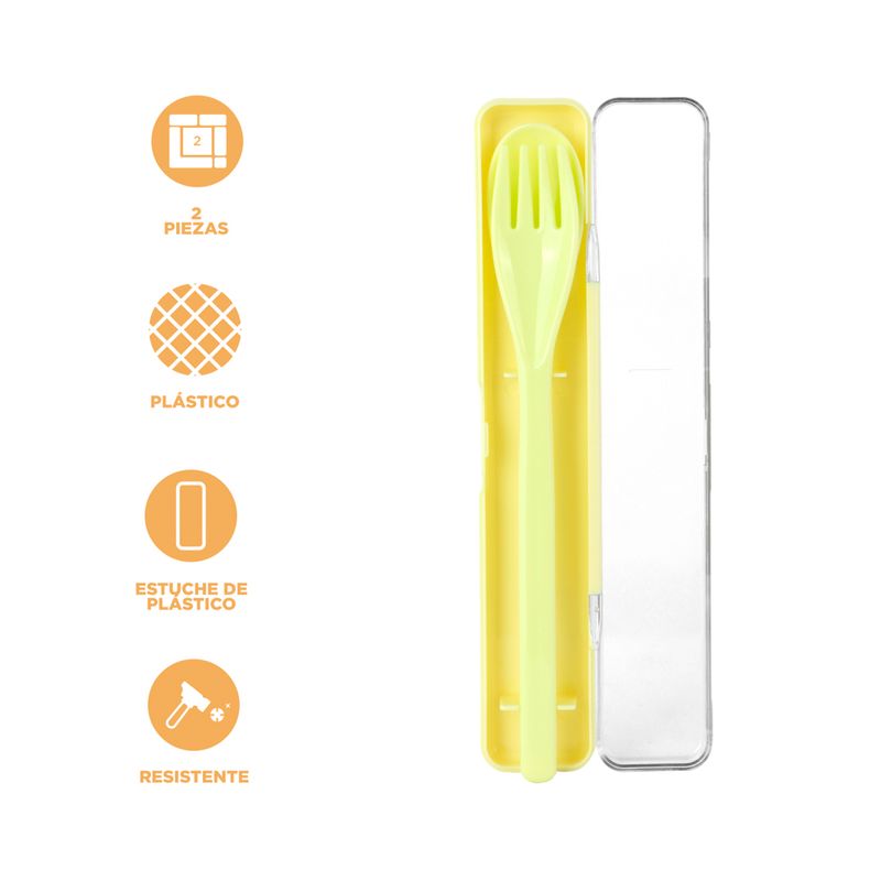 Juego-de-cubiertos-port-til-colorido-amarillo-con-estuche-Miniso-4-21292