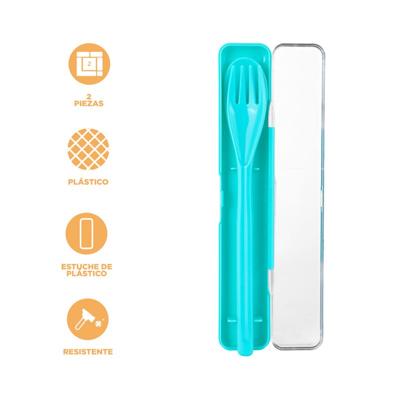 Juego-de-cubiertos-port-til-colorido-verde-con-estuche-Miniso-4-21293