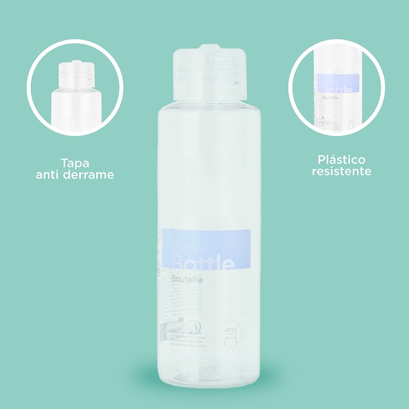 Botella-pet-transparente-con-tapa-abatible-100ml-Miniso-5-21359