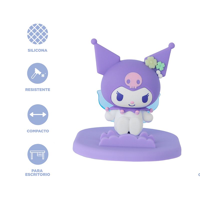 Soporte-de-escritorio-celular-flower-fairy-glue-kuromi-sanrio-Sanrio-3-21422
