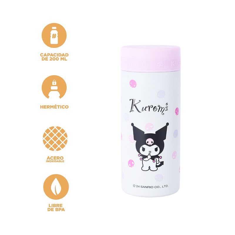 Termo-botella-aislada-con-personajes-de-sanrio-200-ml-kuromi-morado-blanco-Sanrio-3-21433