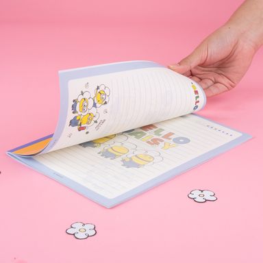 Set de libros encuadernados con puntadas 28 hojas 2 unidades pdq serie minions -  Minions