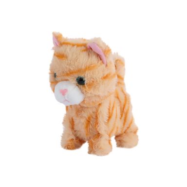 Peluche eléctrico de andar gatito naranja 15cm x 9.5cm x 20cm -  Miniso