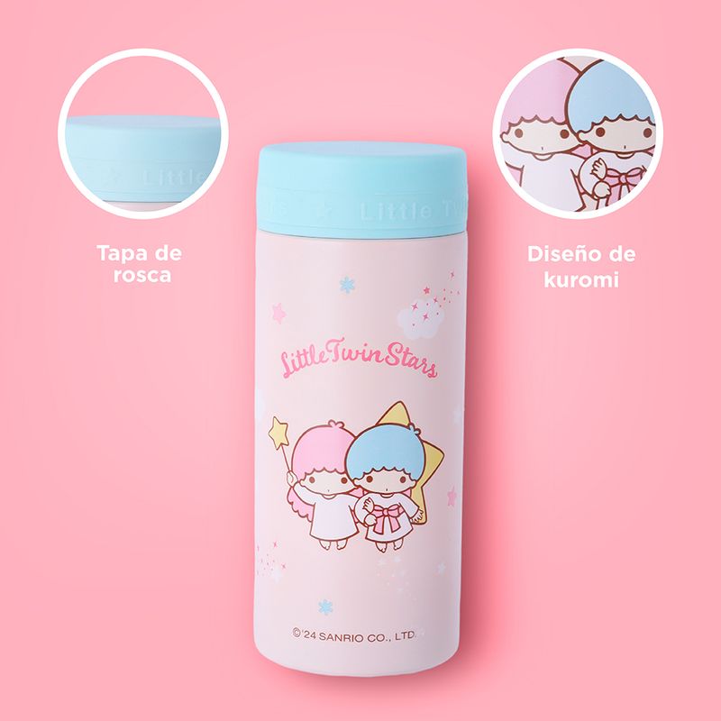 Termo-botella-aislante-con-personajes-de-sanrio-200-ml-little-twin-stars-rosa-Sanrio-5-21436