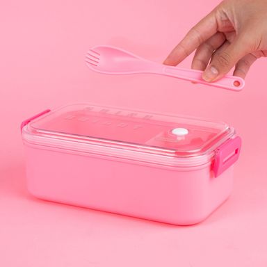 Taper para alimentos serie holográfica 1200 ml rosa -  Miniso